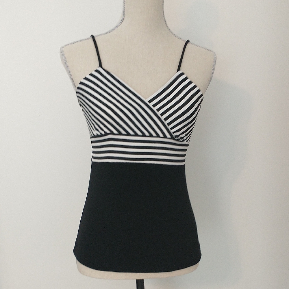 MKM Designs Black and White Camisole Top